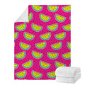 Purple Fancy Watermelon Pattern Print Blanket