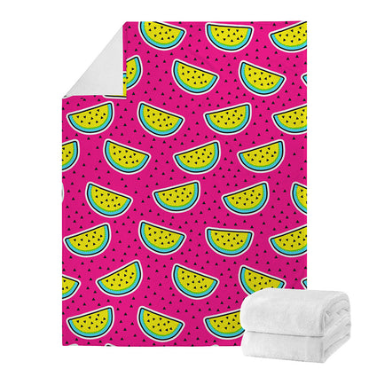 Purple Fancy Watermelon Pattern Print Blanket