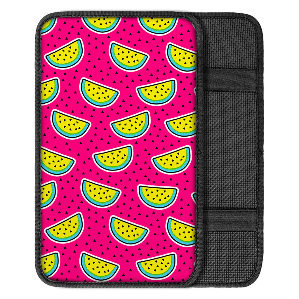 Purple Fancy Watermelon Pattern Print Car Center Console Cover