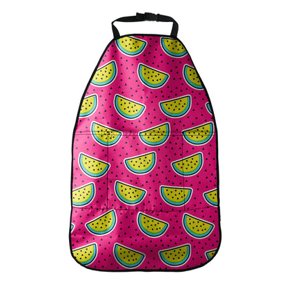 Purple Fancy Watermelon Pattern Print Car Seat Organizers