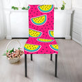 Purple Fancy Watermelon Pattern Print Dining Chair Slipcover