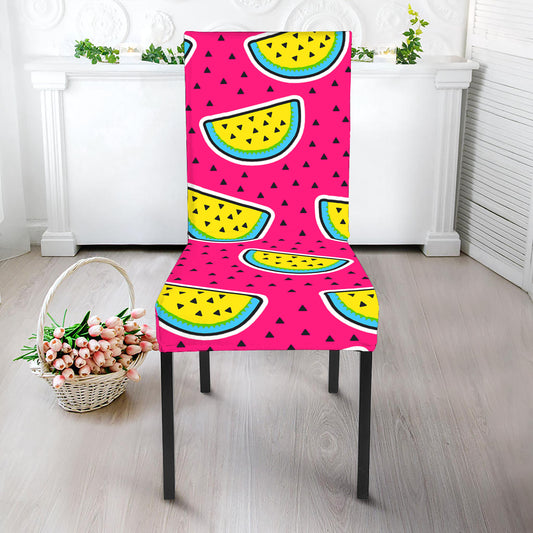 Purple Fancy Watermelon Pattern Print Dining Chair Slipcover