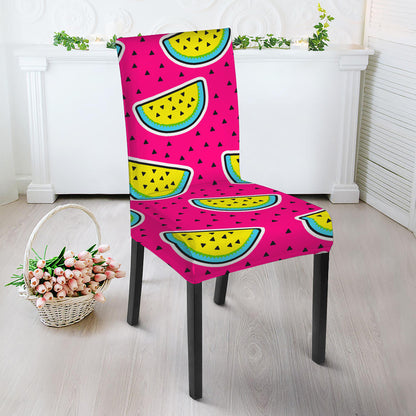 Purple Fancy Watermelon Pattern Print Dining Chair Slipcover