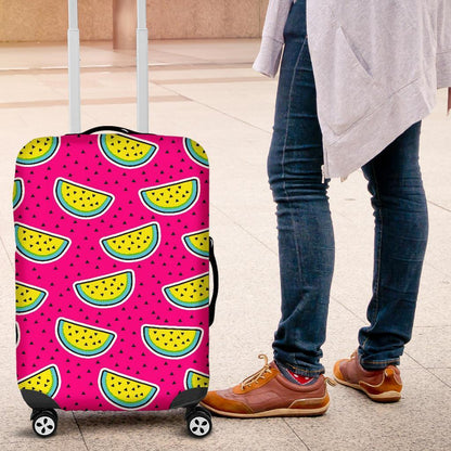 Purple Fancy Watermelon Pattern Print Luggage Cover GearFrost