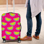 Purple Fancy Watermelon Pattern Print Luggage Cover GearFrost