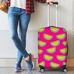 Purple Fancy Watermelon Pattern Print Luggage Cover GearFrost