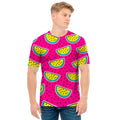 Purple Fancy Watermelon Pattern Print Men's T-Shirt