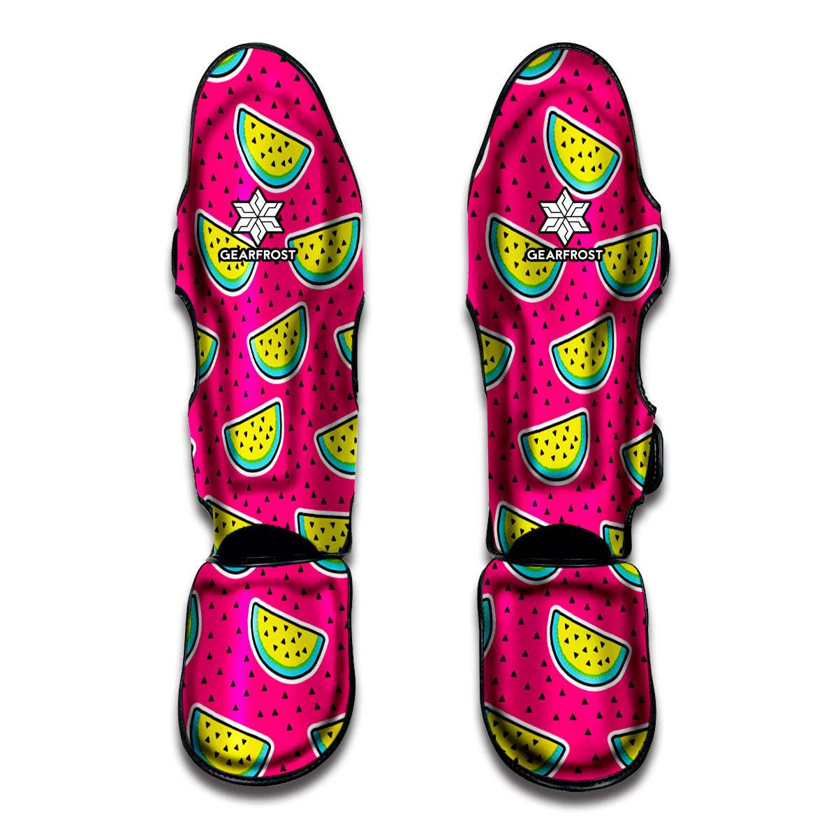 Purple Fancy Watermelon Pattern Print Muay Thai Shin Guard