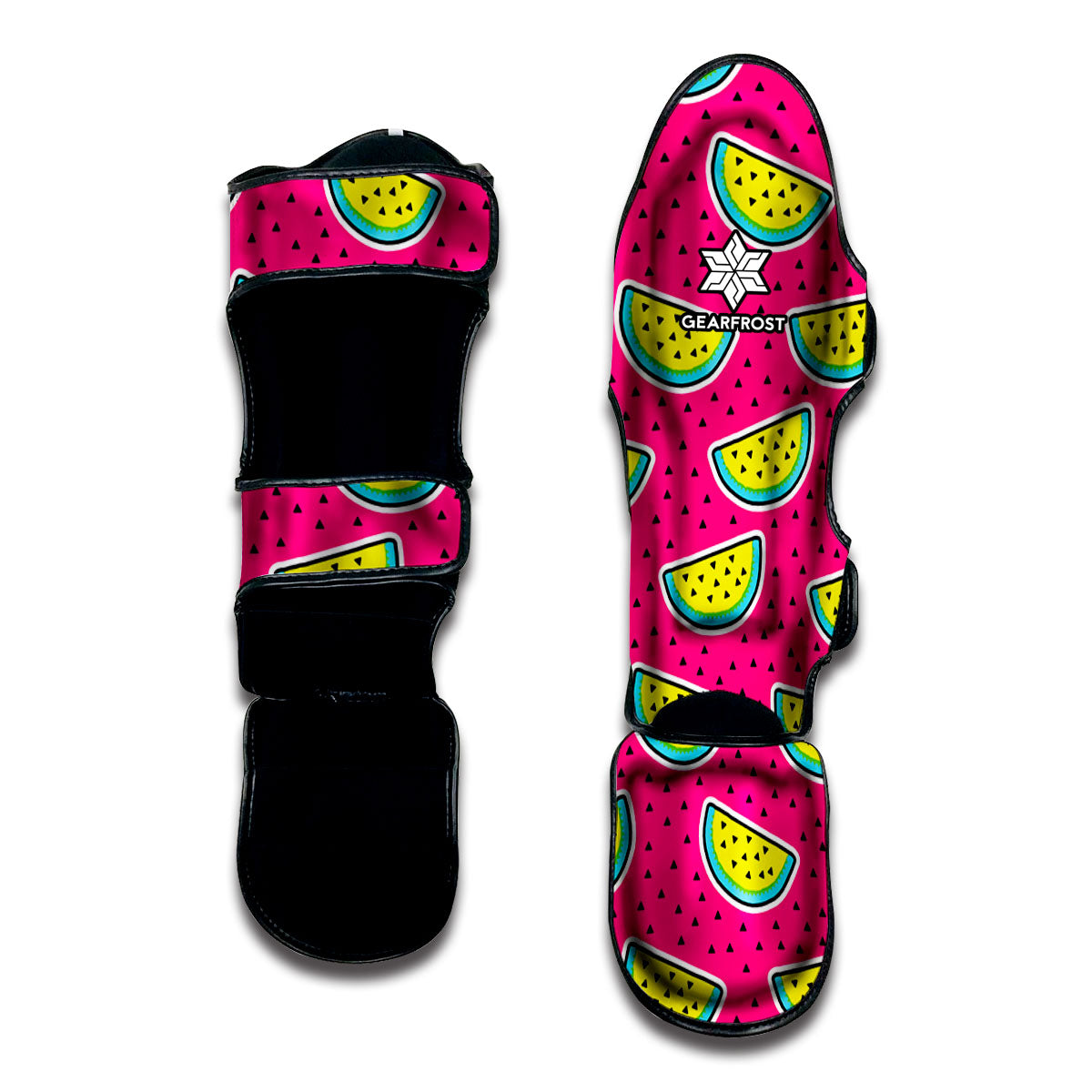 Purple Fancy Watermelon Pattern Print Muay Thai Shin Guard