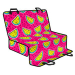 Purple Fancy Watermelon Pattern Print Pet Car Back Seat Cover