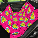 Purple Fancy Watermelon Pattern Print Pet Car Back Seat Cover