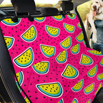 Purple Fancy Watermelon Pattern Print Pet Car Back Seat Cover