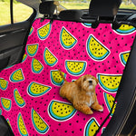 Purple Fancy Watermelon Pattern Print Pet Car Back Seat Cover