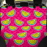 Purple Fancy Watermelon Pattern Print Pet Car Back Seat Cover