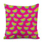 Purple Fancy Watermelon Pattern Print Pillow Cover