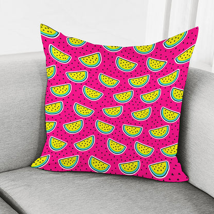 Purple Fancy Watermelon Pattern Print Pillow Cover