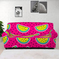 Purple Fancy Watermelon Pattern Print Sofa Cover