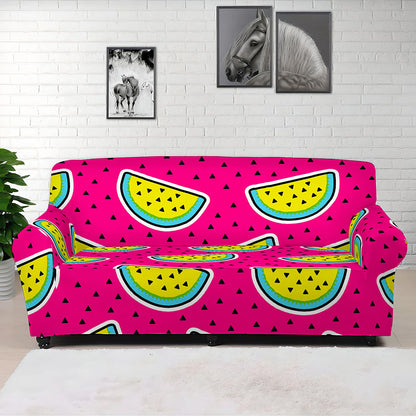 Purple Fancy Watermelon Pattern Print Sofa Cover