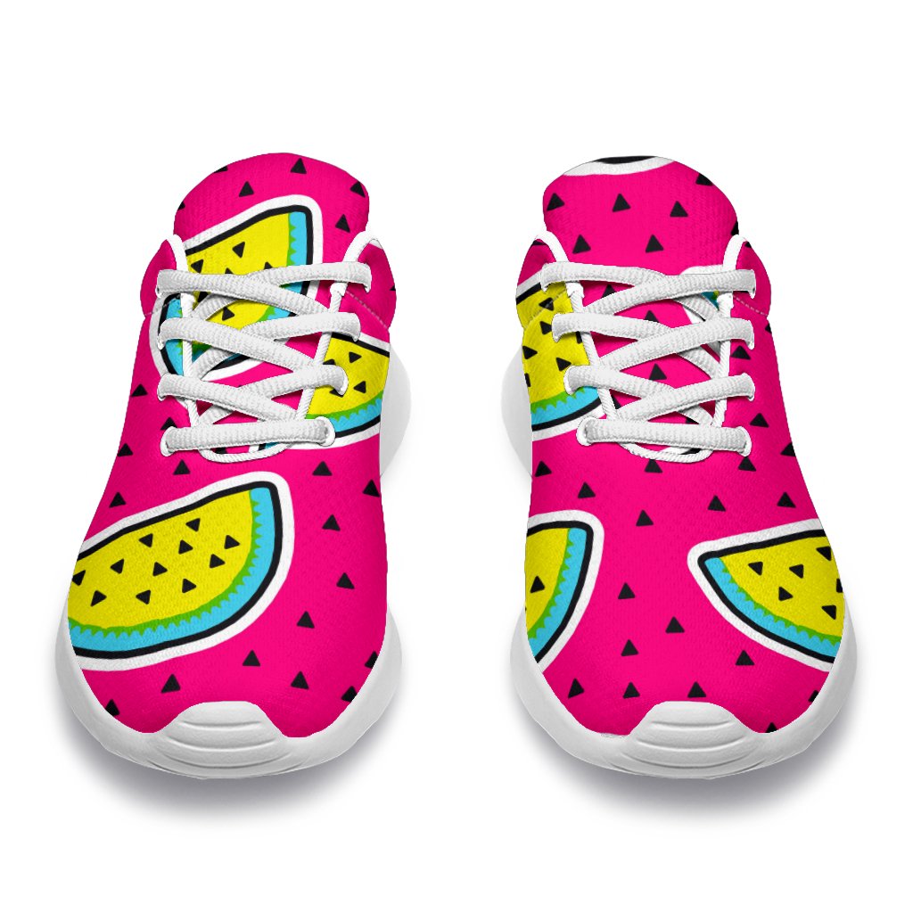 Purple Fancy Watermelon Pattern Print Sport Shoes GearFrost