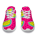 Purple Fancy Watermelon Pattern Print Sport Shoes GearFrost