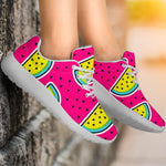 Purple Fancy Watermelon Pattern Print Sport Shoes GearFrost