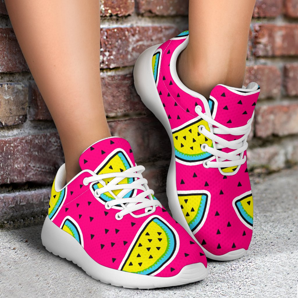 Purple Fancy Watermelon Pattern Print Sport Shoes GearFrost