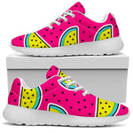 Purple Fancy Watermelon Pattern Print Sport Shoes GearFrost