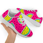 Purple Fancy Watermelon Pattern Print Sport Shoes GearFrost