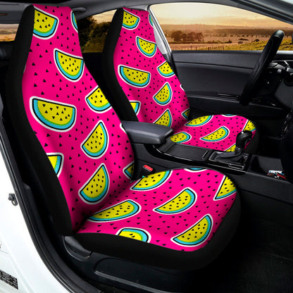 Purple Fancy Watermelon Pattern Print Universal Fit Car Seat Covers