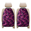 Purple Floral Flower Pattern Print Car Seat Organizers