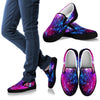 Purple Galaxy Space Blue Stardust Print Men's Slip On Shoes GearFrost