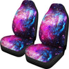 Purple Galaxy Space Blue Stardust Print Universal Fit Car Seat Covers GearFrost