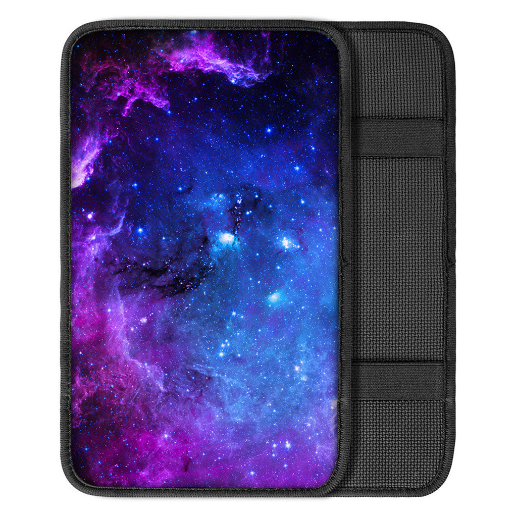 Purple Galaxy Space Blue Starfield Print Car Center Console Cover