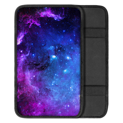 Purple Galaxy Space Blue Starfield Print Car Center Console Cover