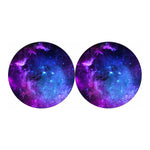 Purple Galaxy Space Blue Starfield Print Car Coasters