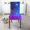 Purple Galaxy Space Blue Starfield Print Dining Chair Slipcover