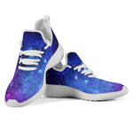 Purple Galaxy Space Blue Starfield Print Mesh Knit Shoes GearFrost