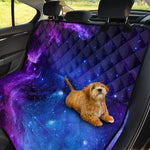 Purple Galaxy Space Blue Starfield Print Pet Car Back Seat Cover