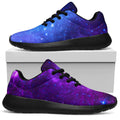Purple Galaxy Space Blue Starfield Print Walking Shoes