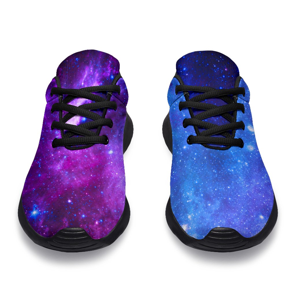 Purple Galaxy Space Blue Starfield Print Sport Shoes GearFrost