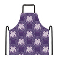 Purple Gemini Zodiac Pattern Print Apron