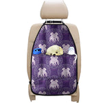 Purple Gemini Zodiac Pattern Print Car Seat Organizers