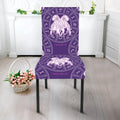 Purple Gemini Zodiac Pattern Print Dining Chair Slipcover