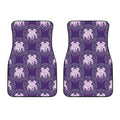 Purple Gemini Zodiac Pattern Print Front Car Floor Mats