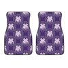 Purple Gemini Zodiac Pattern Print Front Car Floor Mats