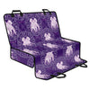 Purple Gemini Zodiac Pattern Print Pet Car Back Seat Cover