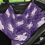 Purple Gemini Zodiac Pattern Print Pet Car Back Seat Cover