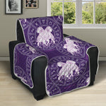 Purple Gemini Zodiac Pattern Print Recliner Protector