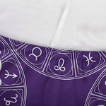 Purple Gemini Zodiac Pattern Print Sofa Cover
