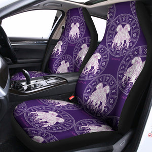 Purple Gemini Zodiac Pattern Print Universal Fit Car Seat Covers